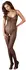 Cottelli Collection Black Fence Net Catsuit XL/XXL with Open Crotch