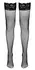 Cottelli Collection Net Hold-up Stockings Black S Lace Top Silicone Grip