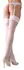Cottelli Collection Stockings White Floral Lace Top Oeko-Tex Size 5