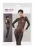Cottelli Collection Power Net Catsuit with Lace Collar M/L Black