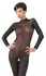 Cottelli Collection Power Net Catsuit with Lace Collar M/L Black