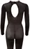 Cottelli Collection Power Net Catsuit with Lace Collar M/L Black