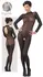 Cottelli Collection Power Net Catsuit with Lace Collar M/L Black