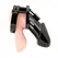 Blueline Acrylic Black See-Thru Male Chastity System with Lock