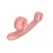 Snail Vibe Curve Intimate Device Peachy Pink Dual Motors Silicone