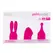 PalmPower Pocket Extended Silicone Attachment Set, 3 Pieces, Pink