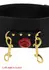 TABOOM Wild Roses Bondage Belt Faux Leather with Decorative Roses