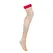 Obsessive S814 Red-Beige Stockings L/XL with Contrasting Top Band