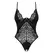 Obsessive Bellastia Black Lace Bodysuit with Adjustable Straps XL/2XL