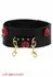 TABOOM Wild Roses Bondage Belt Faux Leather with Decorative Roses