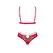 Obsessive Ms Merrilo Festive Lingerie Set XS/S Red with Gold Accent