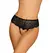 Obsessive Pearlove High-Waist Lace Panties with Pearls Black XS/S