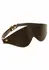 TABOOM Blindfold Vegan PU Leather Adjustable Eye Mask Black