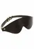 TABOOM Blindfold Vegan PU Leather Adjustable Eye Mask Black