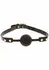 TABOOM Ball Gag Black & Gold Adjustable Vegan PU Leather 8713221833617