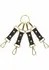 TABOOM Hogtie Restraint System - Durable Black Bondage Accessory