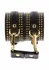 TABOOM Studded Ankle Cuffs Set Black-Gold Adjustable Luxury Design