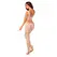 Obsessive G330 Bodystocking White S/M/L - Flexible Mesh, Open Design