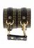TABOOM Studded Wrist Cuffs Set Black & Gold Adjustable Design