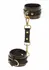 TABOOM Studded Wrist Cuffs Set Black & Gold Adjustable Design