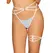 Obsessive A760 White Decorative Garter with Blue Bow L/XL