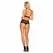 Obsessive Sharlotte L/XL Two-Piece Black Lace Lingerie Set