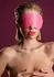 Taboom Malibu Blindfold Pink Vegan PU Leather Adjustable Strap