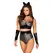 Obsessive Silveria L/XL Costume Set - Shiny High-Waist & Accessories