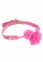 Taboom Malibu Rose Ball Gag Silicone Adjustable Strap Red