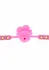 Taboom Malibu Rose Ball Gag Silicone Adjustable Strap Red