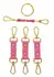 Taboom Malibu Hogtie Pink Vegan Leather Gold Details Restraint System