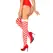 Obsessive Kissmas Stockings Red L/XL - Festive Striped Stay-Up Design