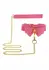 Taboom Malibu Collar and Leash Pink Vegan Leather Gold Details