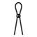 Nexus Forge Adjustable Silicone Lasso Ring Black 30 cm