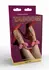 Taboom Malibu Ankle Cuffs Pink Vegan Leather Adjustable Gold Details