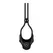 Nexus Forge Adjustable Vibrating Silicone Ring Black USB Rechargeable