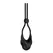 Nexus Forge Adjustable Vibrating Silicone Ring Black USB Rechargeable