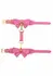 Taboom Malibu Wrist Cuffs Pink Vegan Leather Adjustable Gold Details
