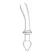 Glas Double-Ended Curved Glass Model 24cm - Dual-Function, Transparent
