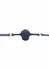TABOOM Silicone Mouth Gag Adjustable Strap Black 8713221832801