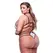 Baci 2-Piece Lace Strappy Bra & Panty Set Queen Size, Black Trim