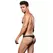 Envy Microfiber Lowrise Zip Thong S/M Black - Comfortable Modern Design