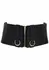 TABOOM Bondage Couture Belt Vegan Leather Black Adjustable S