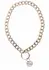TABOOM Dona Statement Collar & Leash Rose Gold Vegan Leather Set