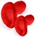 Oxballs Glowhole-2 Hollow Plug Large Red Morph with LED Insert 15.2cm