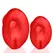 Oxballs Glowhole-2 Hollow Plug Large Red Morph with LED Insert 15.2cm