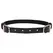 Sportsheets S&M Double Buckle Day Collar Black Adjustable Gold Detail