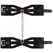 Sportsheets Sex & Mischief Brat Handcuffs with Rose Gold Chain, Black