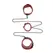 Sportsheets Saffron Chained & Tamed Restraint Set - Adjustable Red-Black