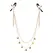 Sportsheets Amber Adjustable Gold-Plated Nipple Clamps with Beaded Chain